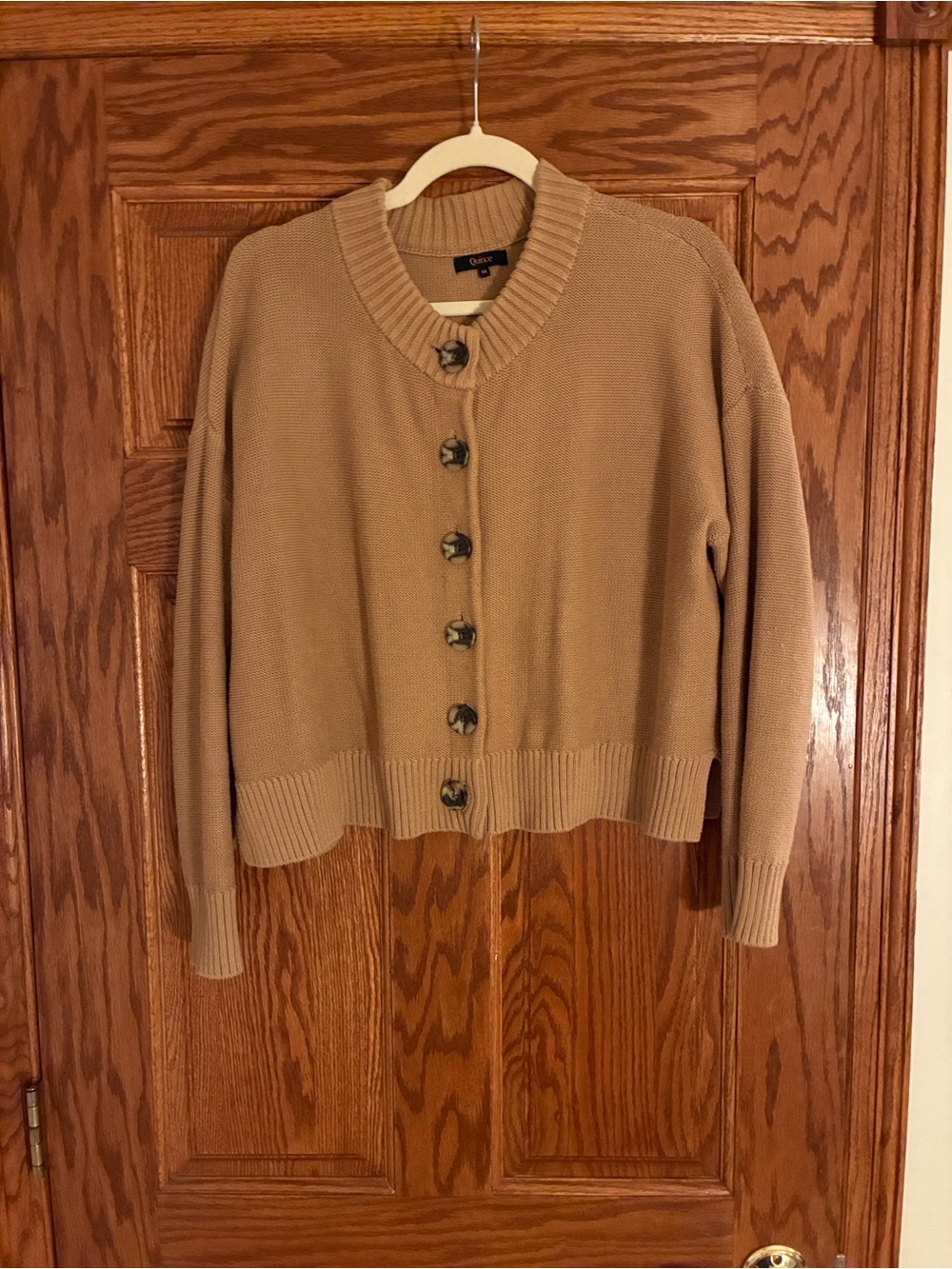 Quince 100% Organic Cotton Cropped Cardigan